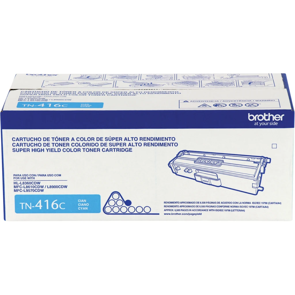 Imagen 1 de Toner Brother TN-416C Cyan para Impr L8900CDW 6500 Pag. ISO, BC4
