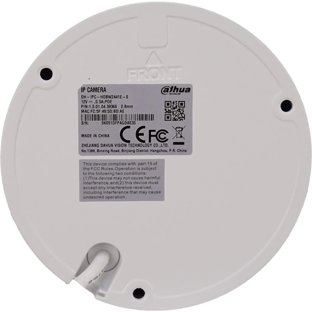 Imagen 2 de DAHUA Domo 4MP Fijo-2,8mm IP67 PoE IR30mt Camara WizSense IK10