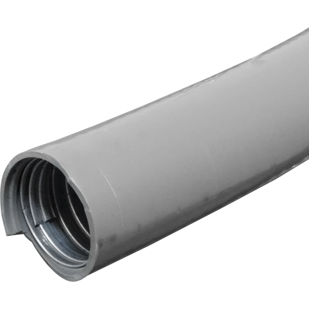 Imagen 1 de 50mm Rollo-20mts Conduit Metalico Cubierto-PVC Semi-Flex 2-Pulg