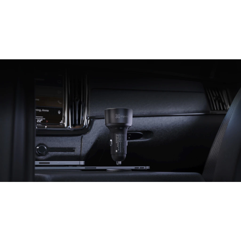 Imagen 11 de Klip Xtreme KCC-060 - Car power adapter - 60 Watt - 2 x 24 pin USB-C / 9 pin USB Type A - Cellular phone / Tablet - Car - Para Smartphones, tablets, small devices