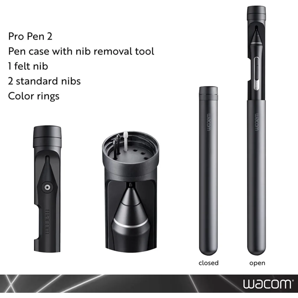 Imagen 4 de Lápiz Wacom Pro Pen 2 Nivel Sens 8182, Compatible Pro PTH-660/860 DTH-1320/1620