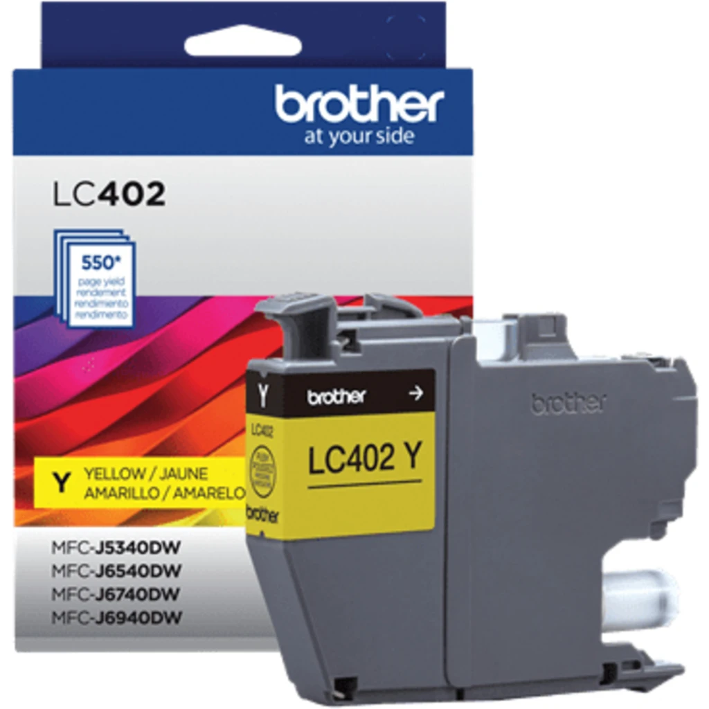 Imagen 1 de Cartridge Brother LC402YS Amarillo Comp. MFCJ6740DW, 550 Páginas