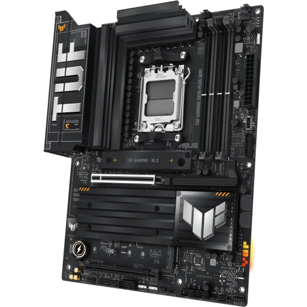 Imagen 2 de Tarjeta Madre Asus TUF GAMING X870-PLUS WIFI AMD AM5 4*DDR5 4*M.2 HDMI USB-C 