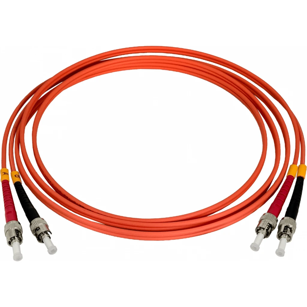 Imagen 2 de 2mt ST-ST OM1 Multimodo MM Duplex Jumper Fibra 62.5/125um LSZH