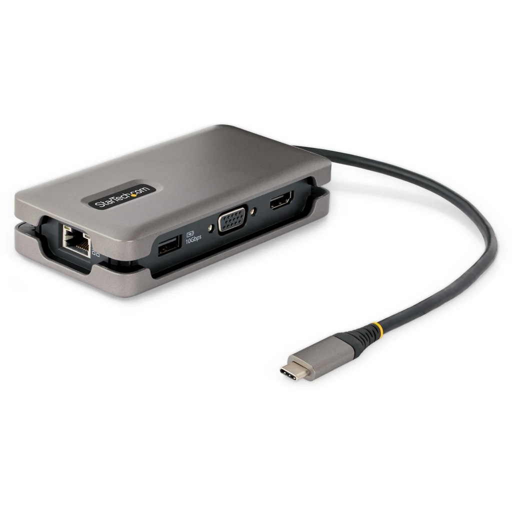 Docking Station StarTech USB-C a HDMI VGA 2*USB-A3.2 USB-C3.2 USB-C PD, LAN
