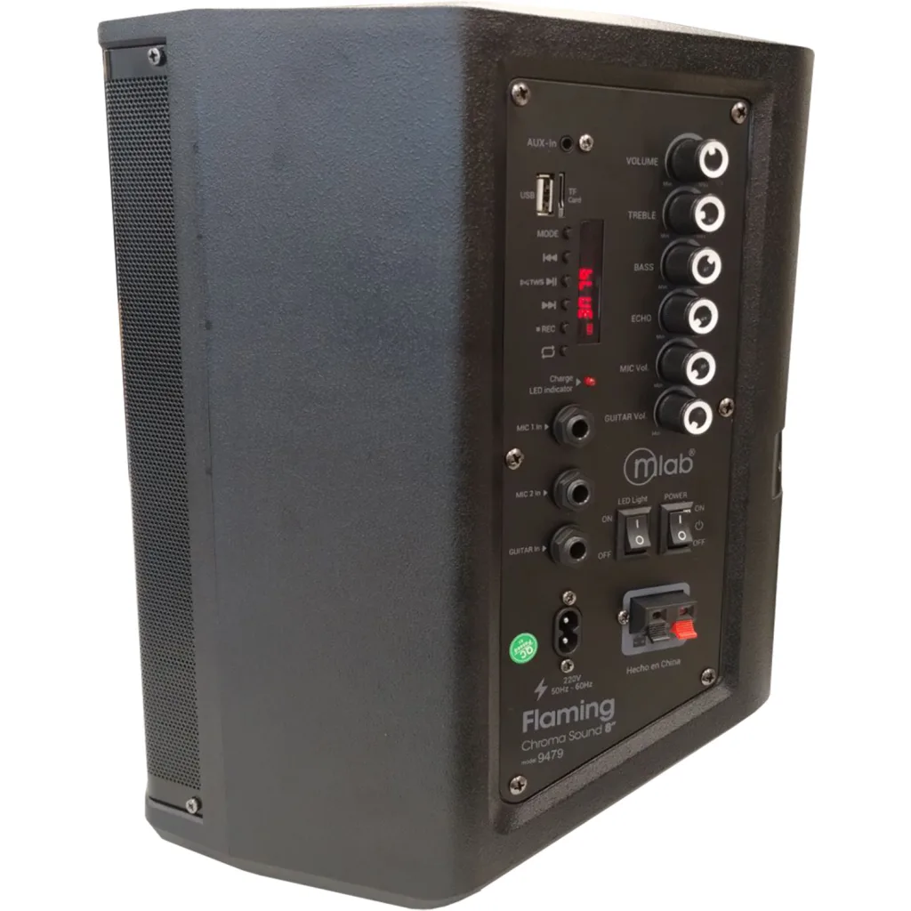 Imagen 4 de MLAB PARLANTE FLAMING CHROMA SOUND 8" MICROFONO INALAMBRICO