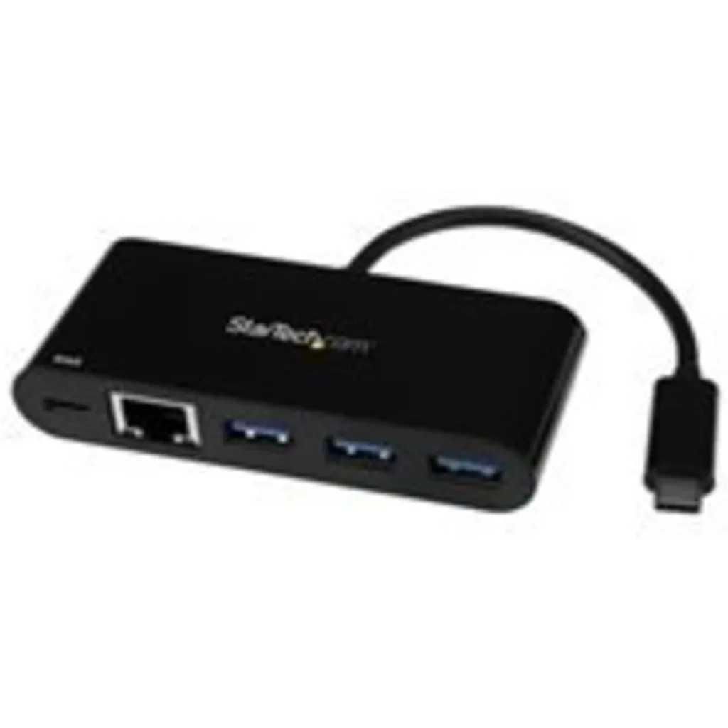 Imagen 1 de Adaptador StarTech Multipuertos USB-C de Red Ether. con Hub de 3Ptos USB 3.0