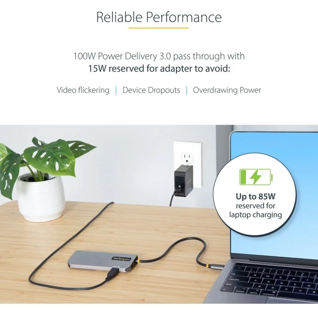 Imagen 4 de Docking Station StarTech USB-C a HDMI 4K60Hz, 3*USB-A USB-C LAN Gris