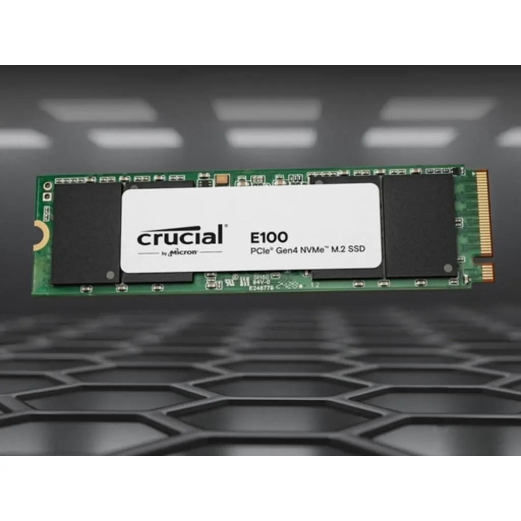 Imagen 2 de Unidad SSD Crucial E100 480GB M.2 22*80 PCIe G4  NVME Lec 4700MB/s Esc 2500MB/s