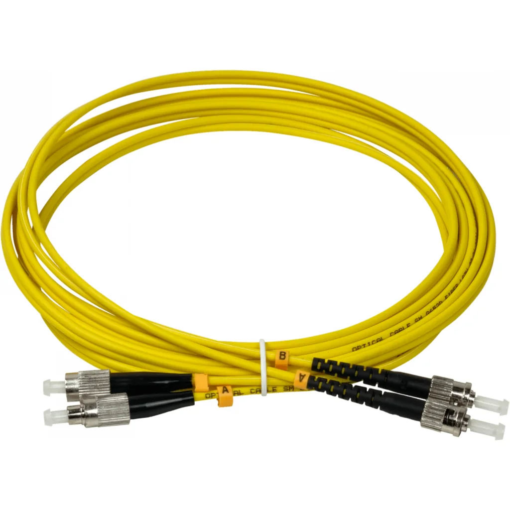 Imagen 2 de 3mt ST-FC MonoModo SM Duplex Jumper Cable Fibra 3.0mm 9/125um LSZH