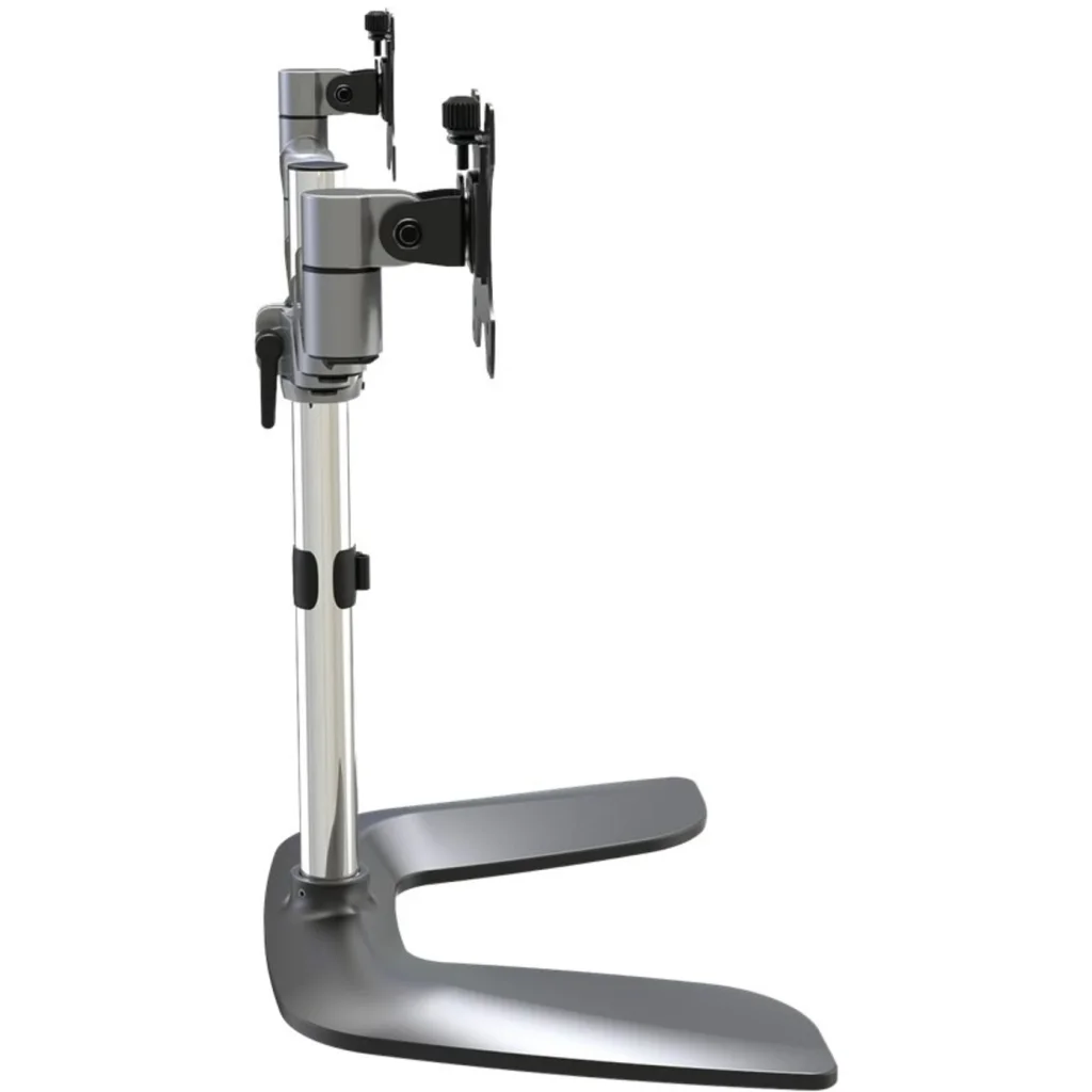 Imagen 3 de StarTech.com Brazo de Soporte VESA Articulado para 2 Monitores de hasta 32 Pulgadas - de Acero y Aluminio - Base para 2 monitores - plástico, aluminio, acero - negro, plata - tamaño de pantalla: 32" - escritorio
