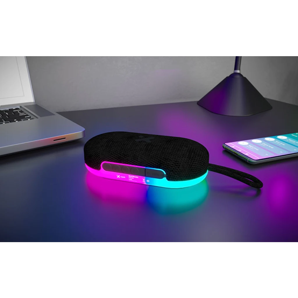 Imagen 13 de Xtech - Speaker - black with LED lights and magnetic base - BT 5W TWS XTS-607