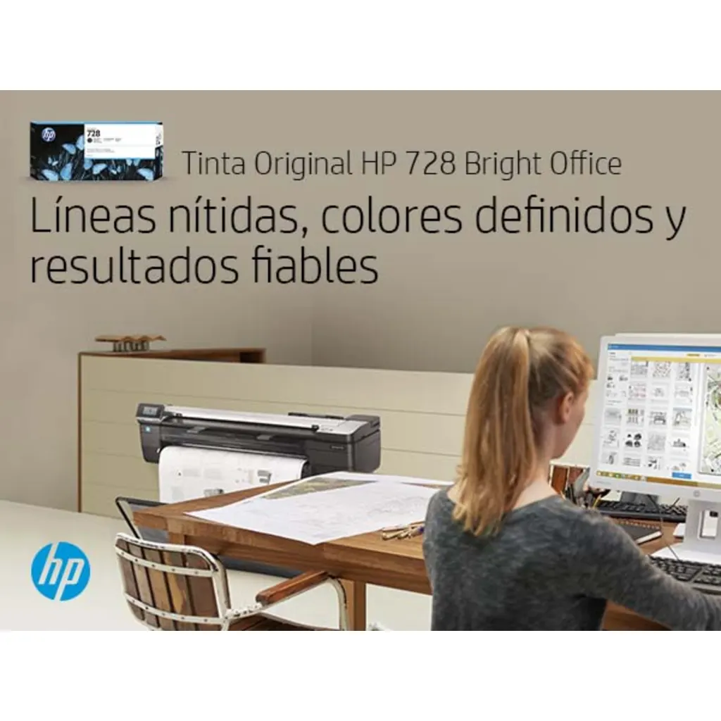 Imagen 2 de Cartridge HP 728 Negro Mate Compatible DesignJet T730/nHP DesignJet T830, 300ml