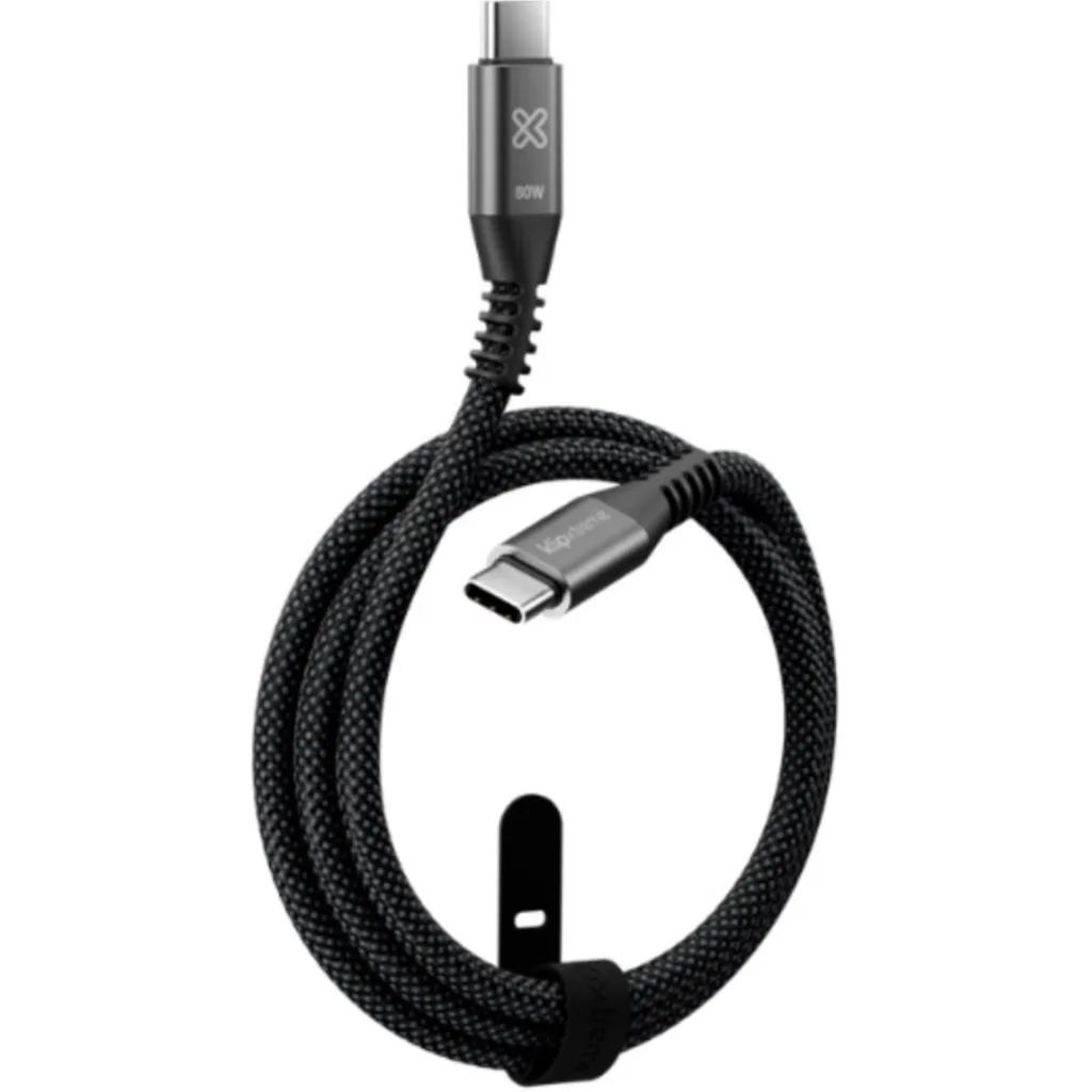 Imagen 1 de Cable USB Tipo-C M/M v2.0 24pin 3mt 60W Color negro - Klip Xtreme KAC-250-10FT