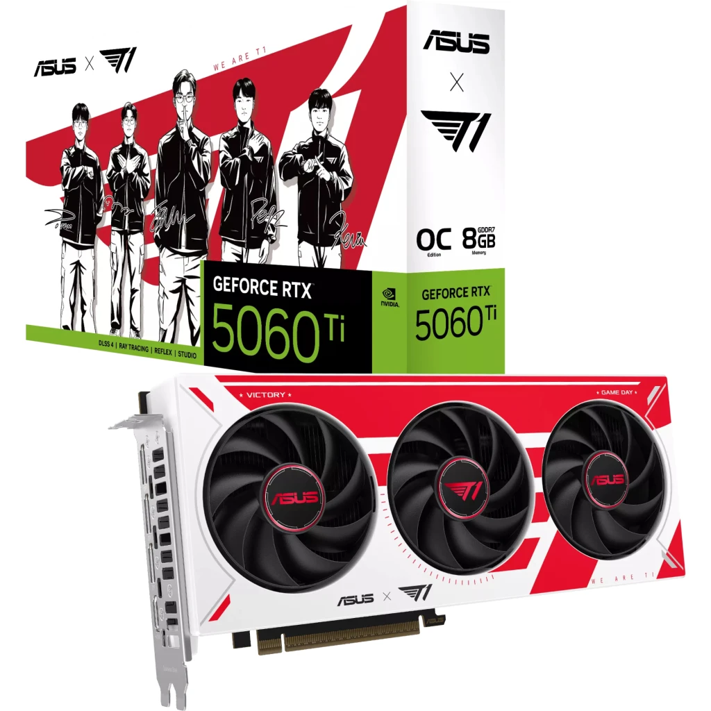 Imagen 8 de ASUS T1 GeForce RTX 5060 Ti 8GB GDDR7 OC Edition [90YV0NT4-M0AA00]