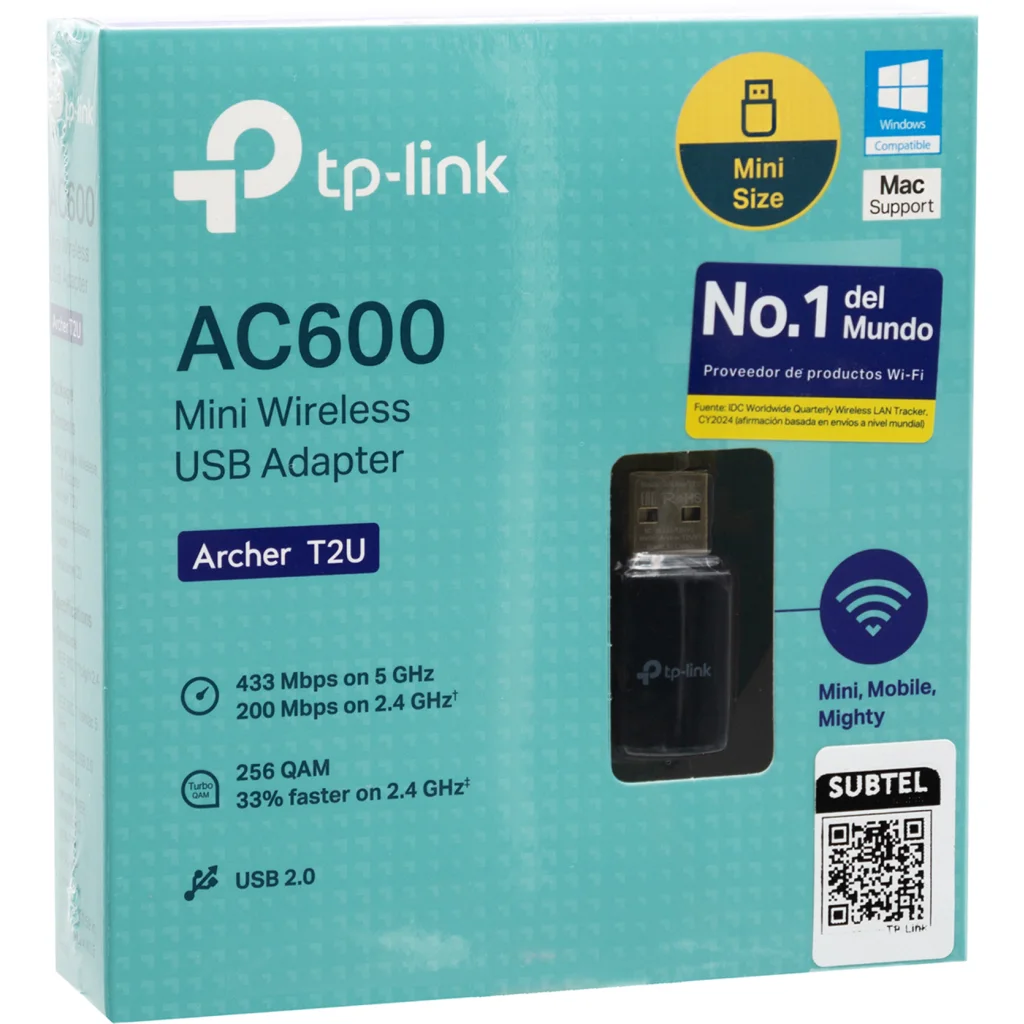 Imagen 6 de ARCHER T2U ADAPT. TPLINK AC600 MINI  USB.WIFI