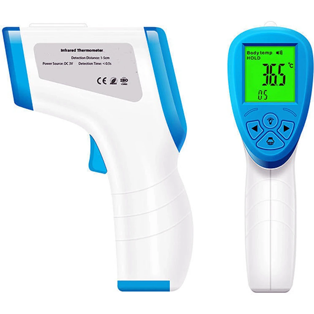 Termómetro Infrarrojo Kaise BZ-R6 Corporal 32° a 43°C LCD Tricolor Iluminado  (Nuevo, Caja Abierta)