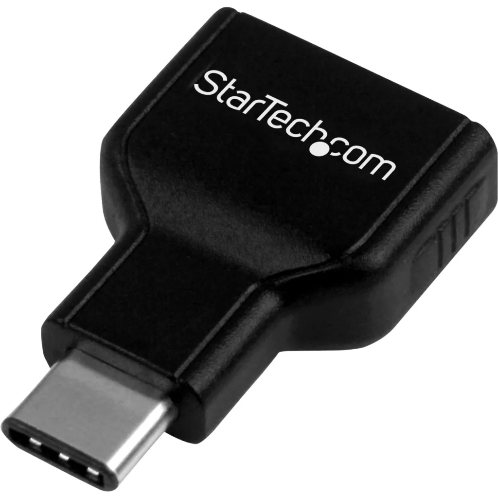 Adaptador USB 3.0 StarTech USB-C Macho a USB-A Hembra, Niquel color Negro
