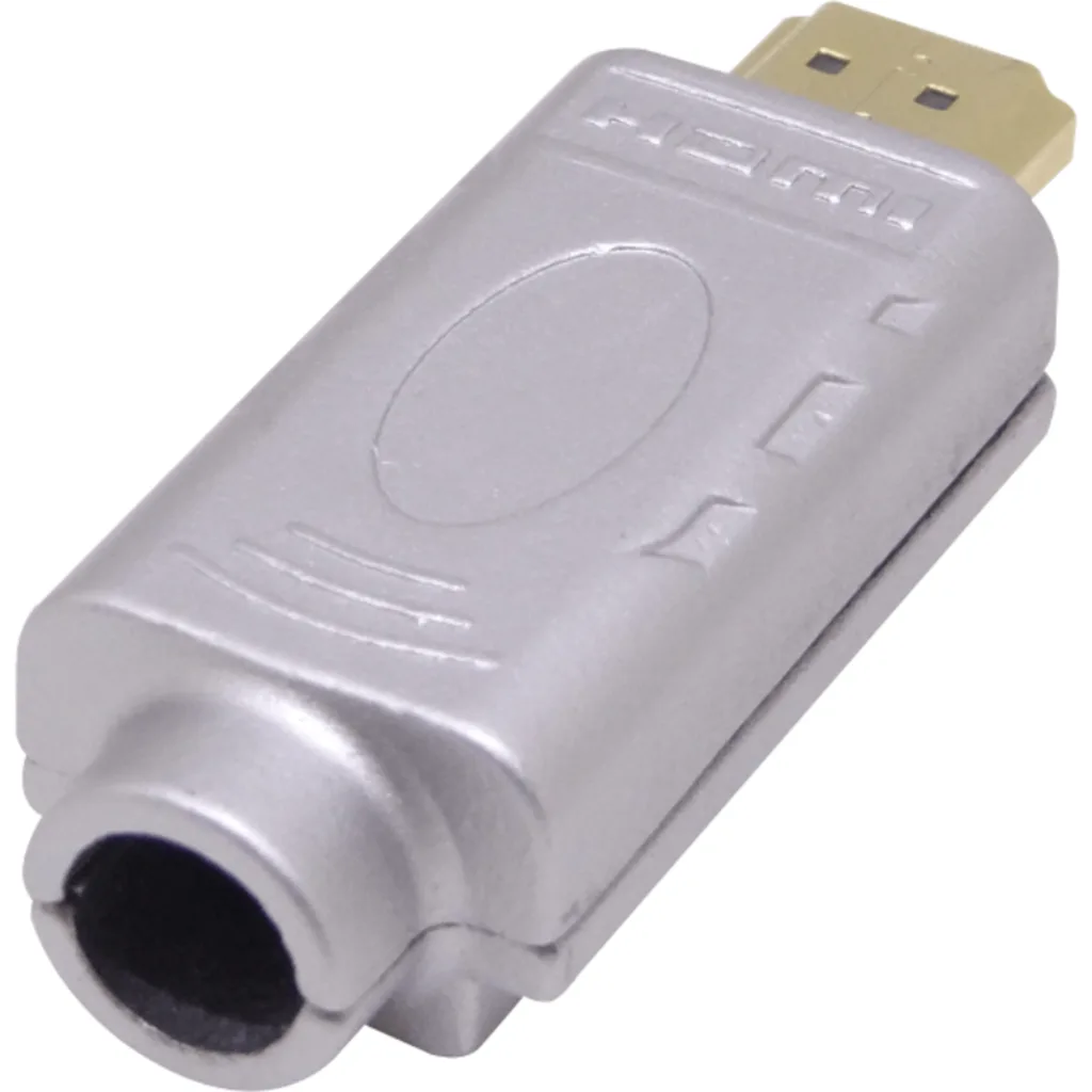Blindado Atornillable HDMI-Macho Volante v2.0 Conector Terminal Terren