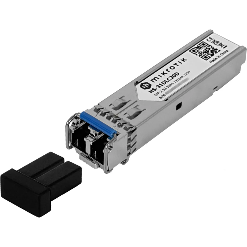 Imagen 1 de MIKROTIK 2,5G 2-LC 20Km SM 1330nm Modulo SFP 2,5Gbps Gigabit DDM