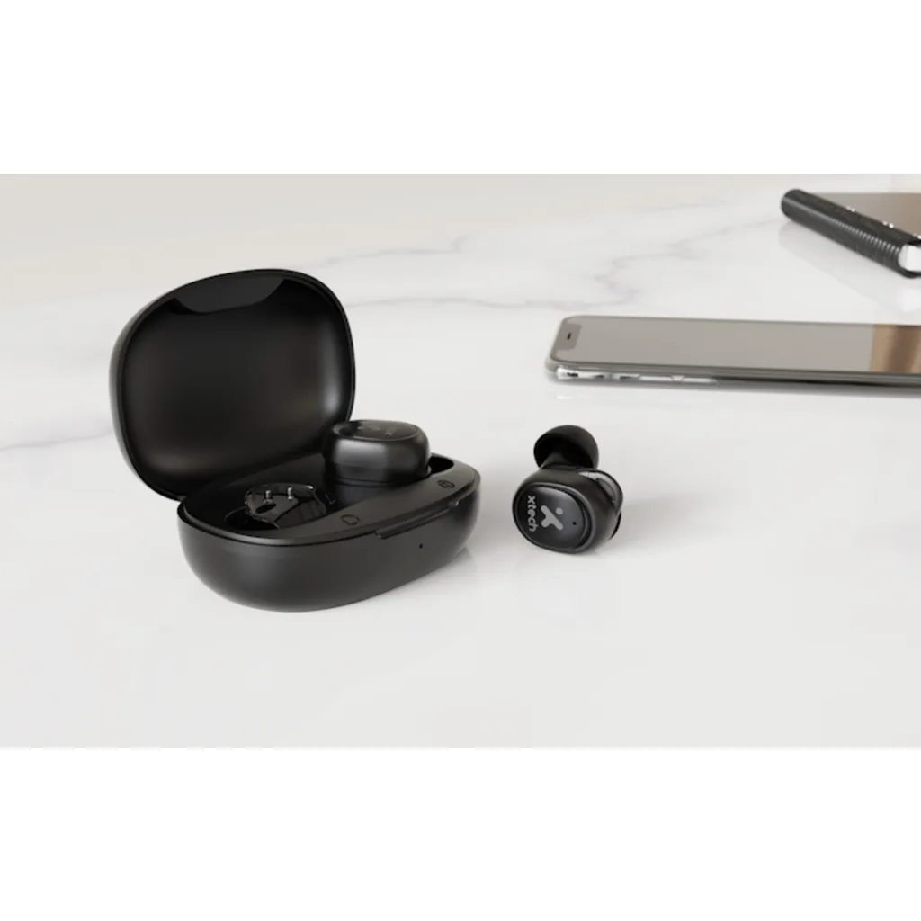 Imagen 10 de Audífonos Inalámbricos Xtech XTH-701, Cuna de Carga Bluetooth v5.1 USB-C Negro