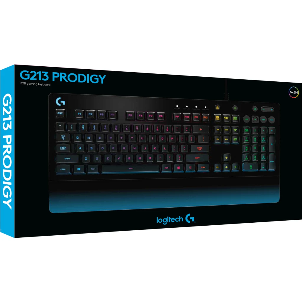 Imagen 6 de Teclado Gamer Alámbrico Logitech G213 Prodigy RGB Español USB Antiderrame Negro