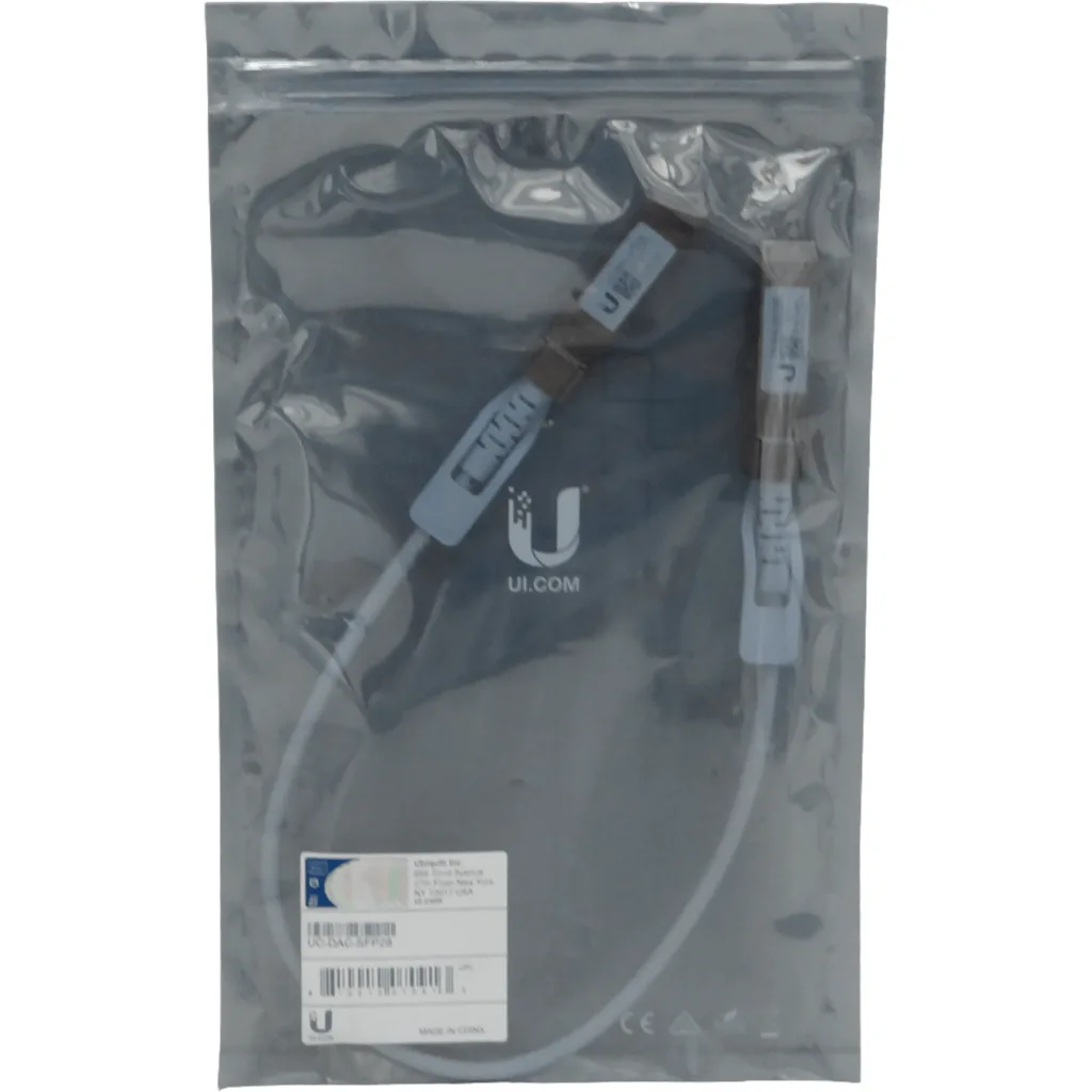 Imagen 2 de UBIQUITI 0,5mt SFP28-25Gbps Cable Directo Backbone DAC 50cm