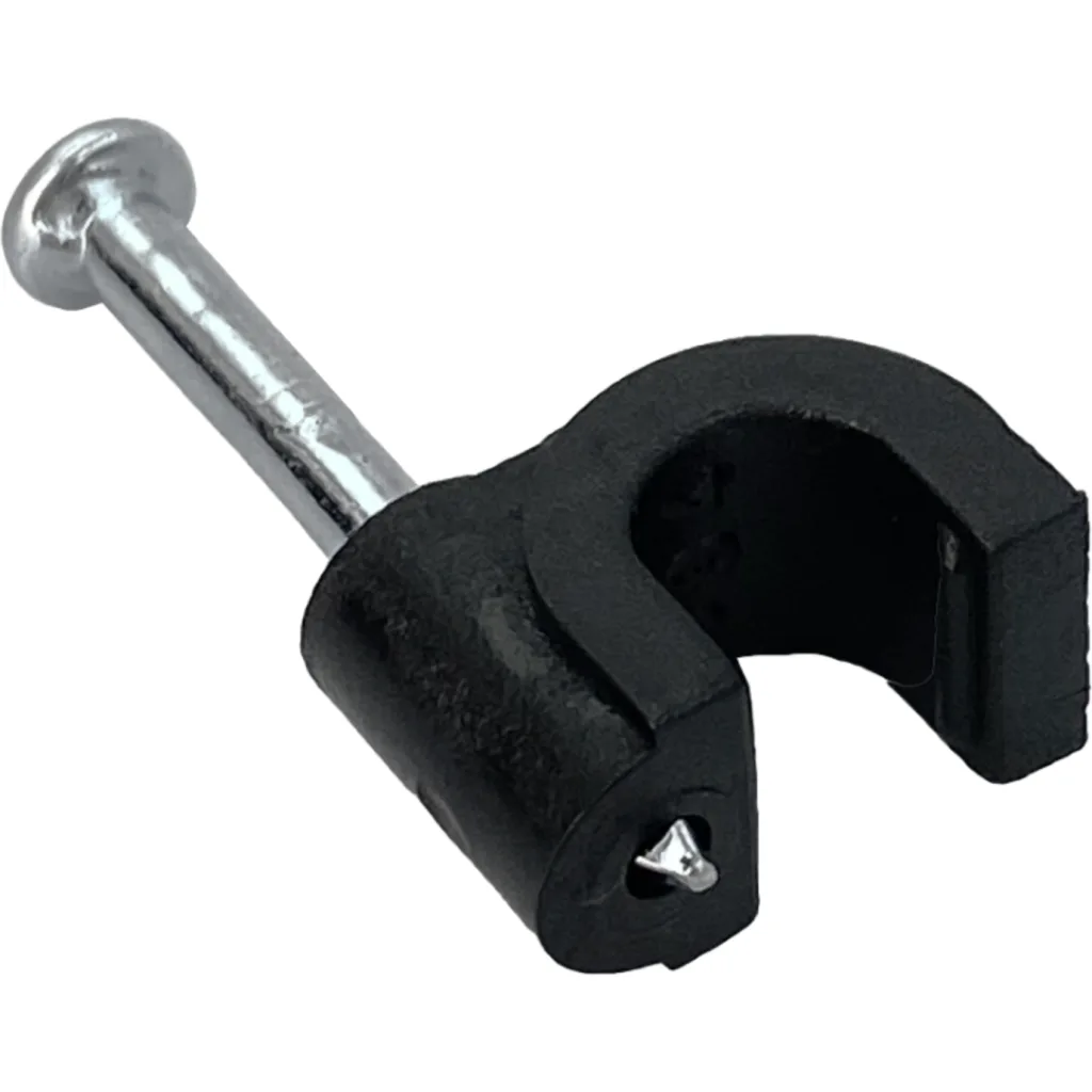 LINKMADE Grampa 5mm Redonda Negra Clavo para Concreto 100-unidades