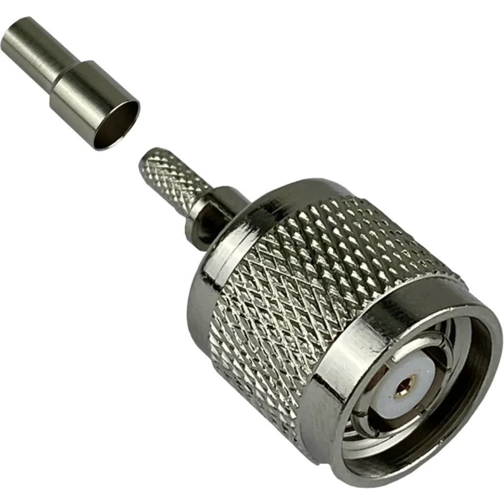 Imagen 1 de RPTNC-Macho RG316 Conector Crimpeable CA100 RG174