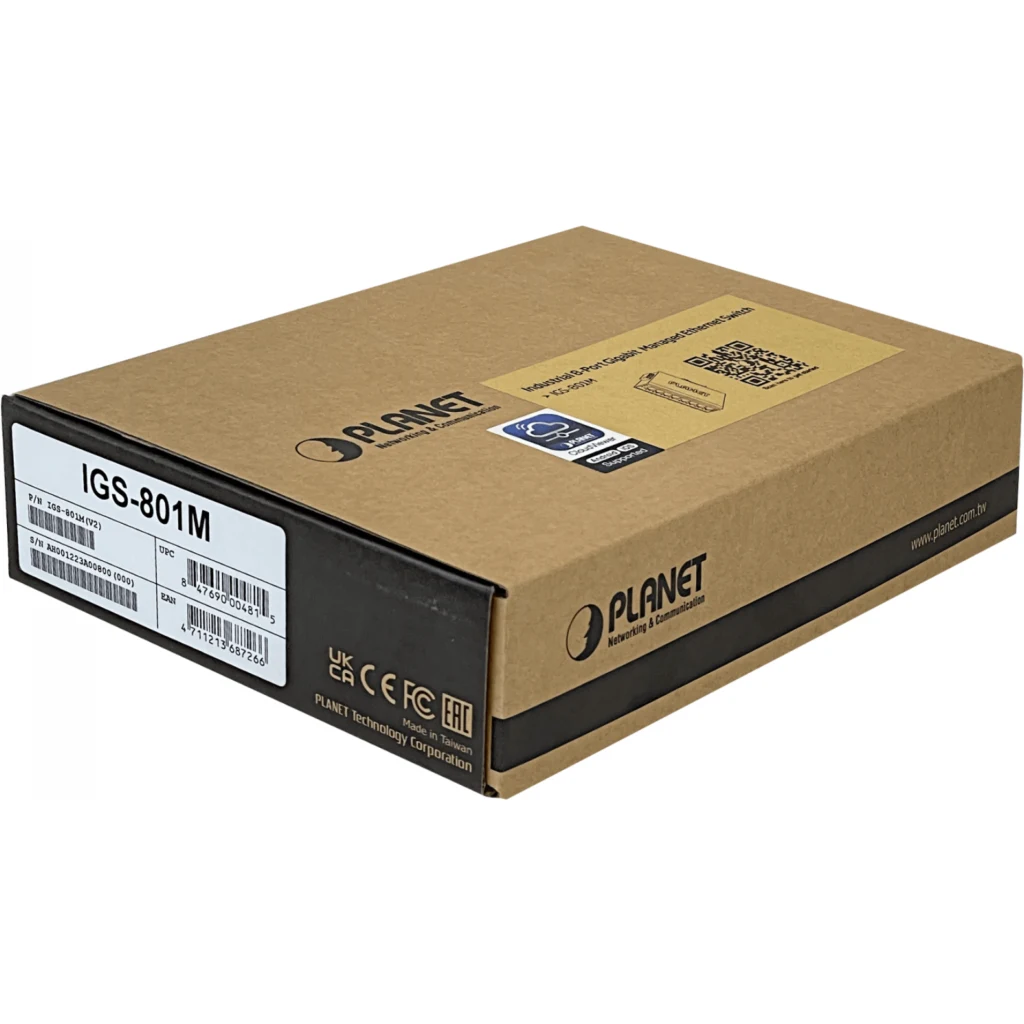 Imagen 4 de PLANET 8-1000 Switch Indust Admin Riel-DIN Gigabit req 12-48VDC 24VAC