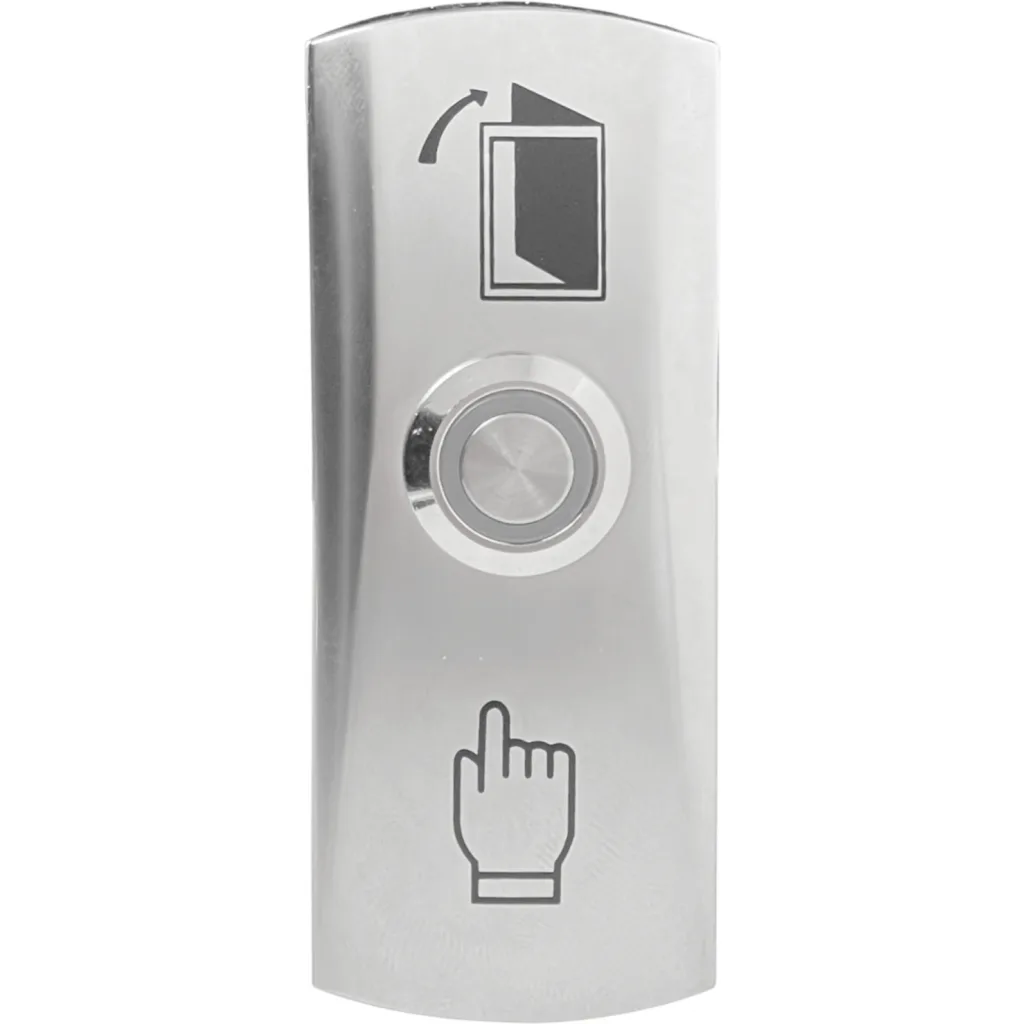 Imagen 2 de ZK Boton Pulsador-N/A 30x81x24mm Placa Metal Sobrepuesto