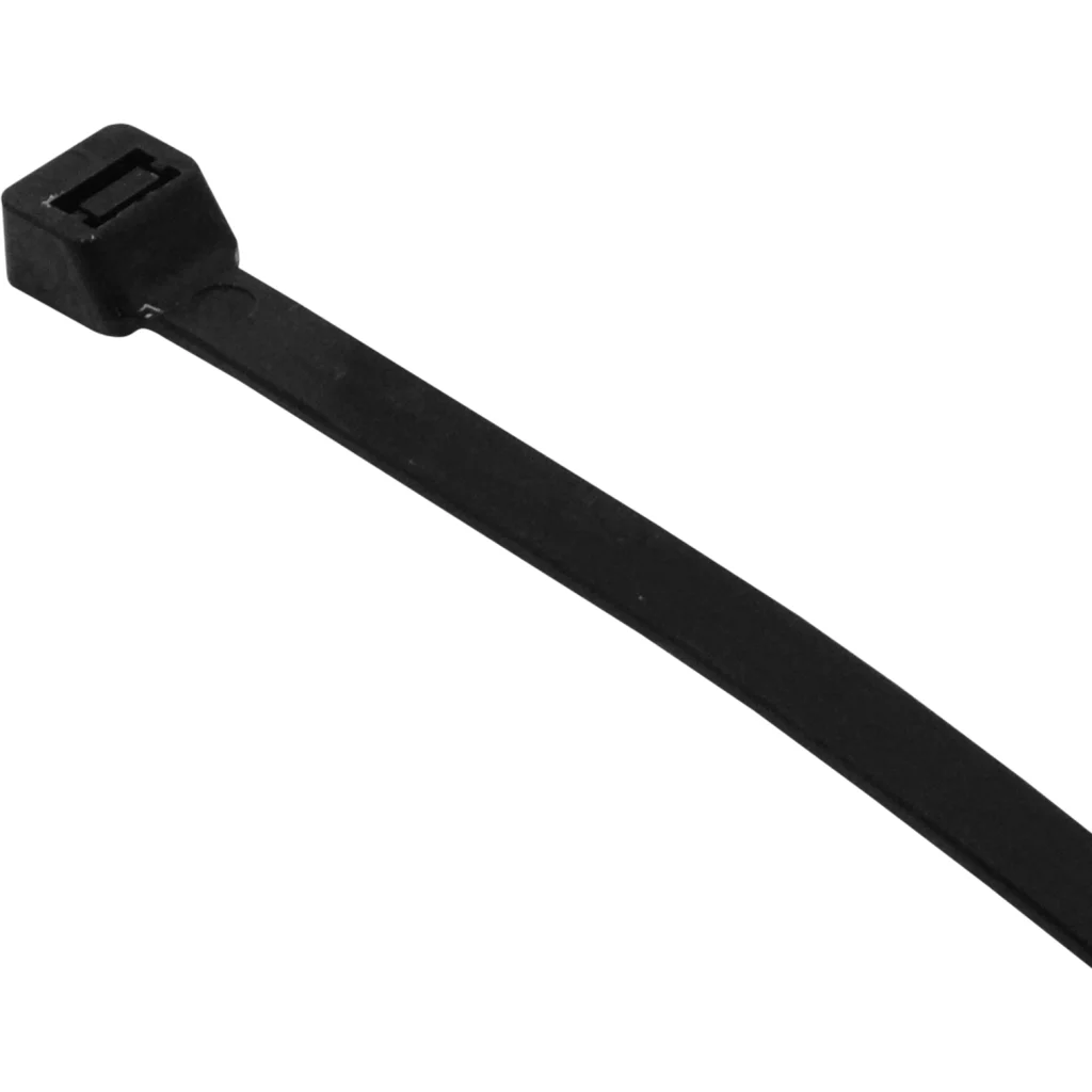 Imagen 2 de LINKMADE 450x9,0mm 80kg Amarra Plastica Negra 100-un Exterior-UV Nylon