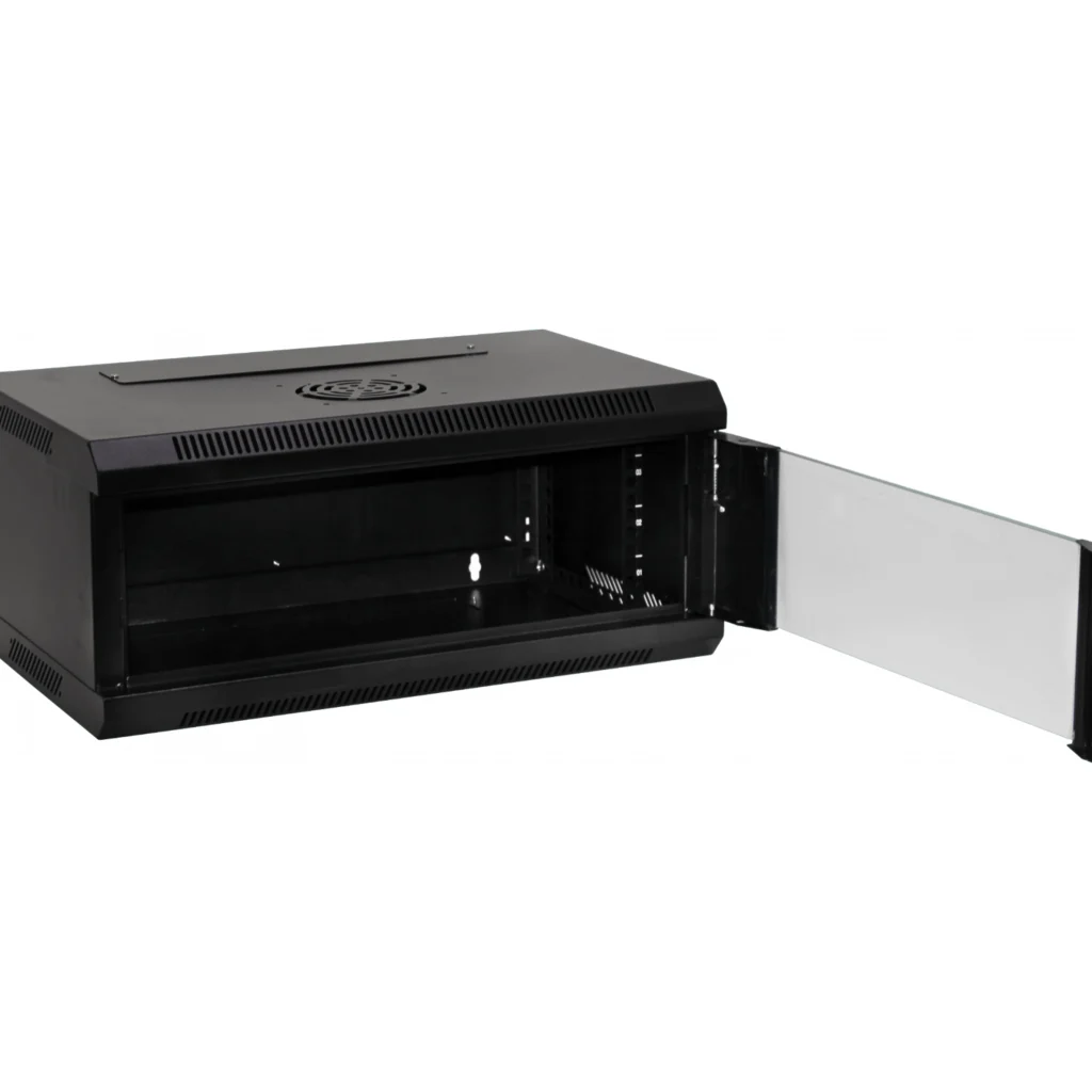 Imagen 2 de RK04-3C Rack Laterales-Fijos 4U 35cm-Fondo Rack Pared Mural Negro