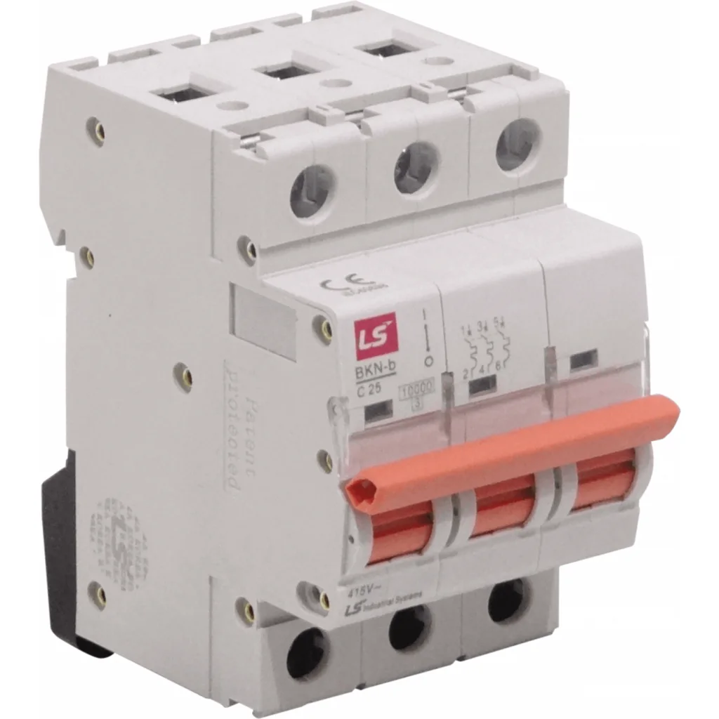 Imagen 1 de Trifasico 3x25A 15kA 230/400V Interruptor Termomagnetico C25 BKN-b