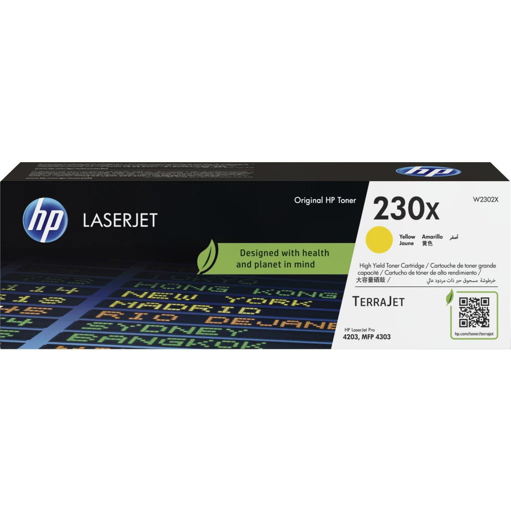 Toner HP 230X AMARILLO para LJ Pro4201/4203/4301/4303, 5500 Páginas