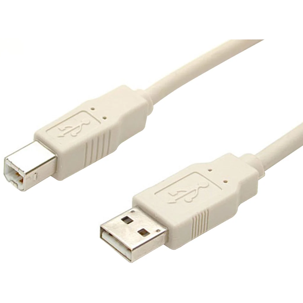 Cable USB 2.0 Beige 1.8m USB A a B