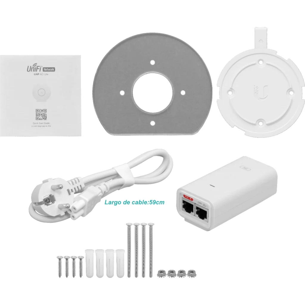 Imagen 3 de Access Point Interior 2.4/5GHz 20dBm 3dBi POE 122mts Ubiquiti UAP-AC-LITE