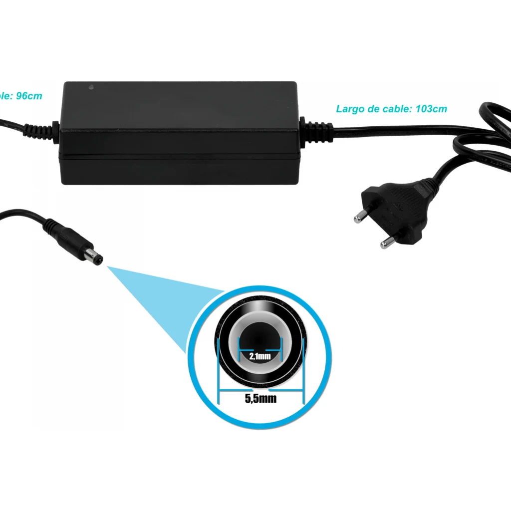 Adaptador de energía 48W 12V 4A (Plug-5.5*2.5mm)