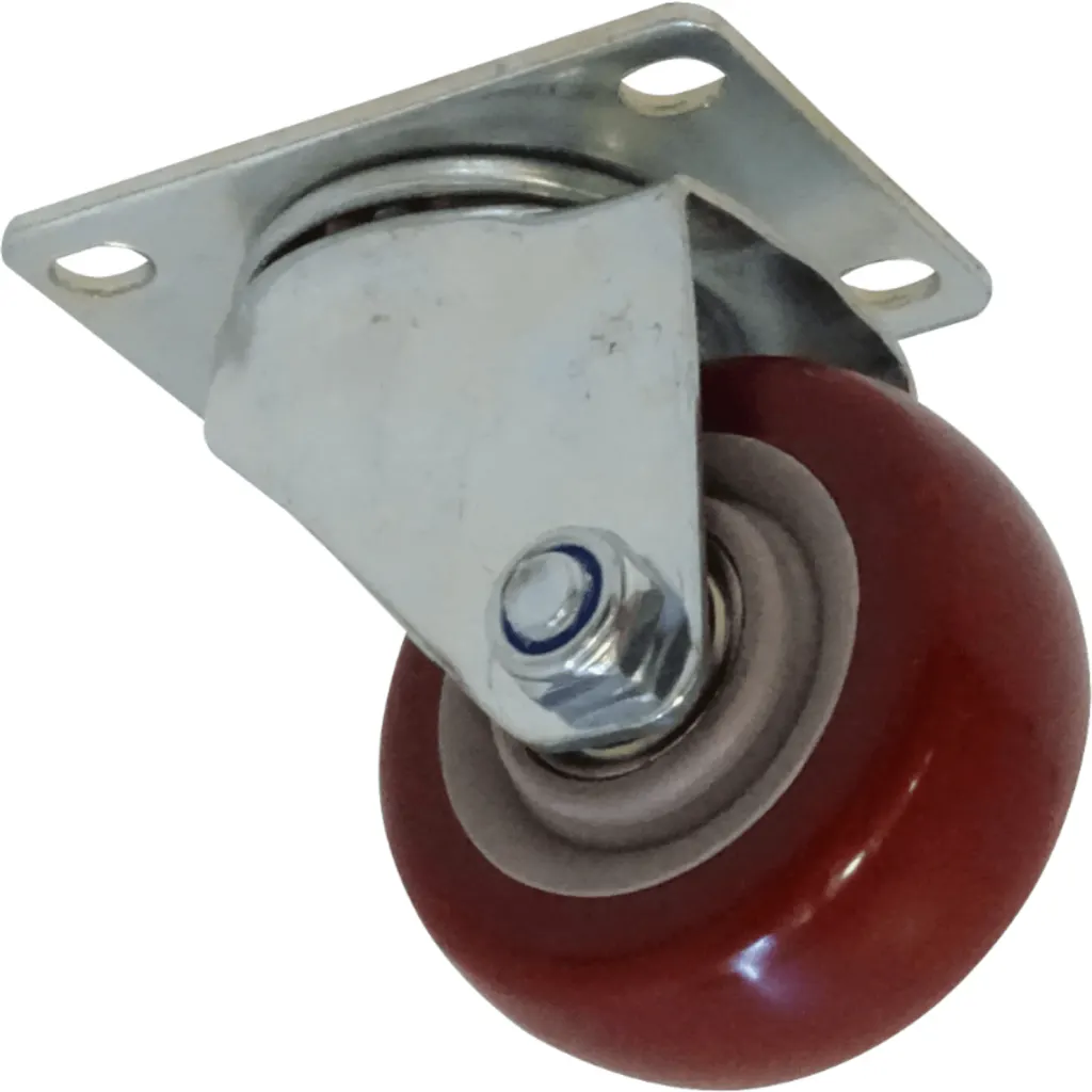 Rueda 3-pulgadas Rojo Giratoria Soporta-30Kg 65x92x105mm