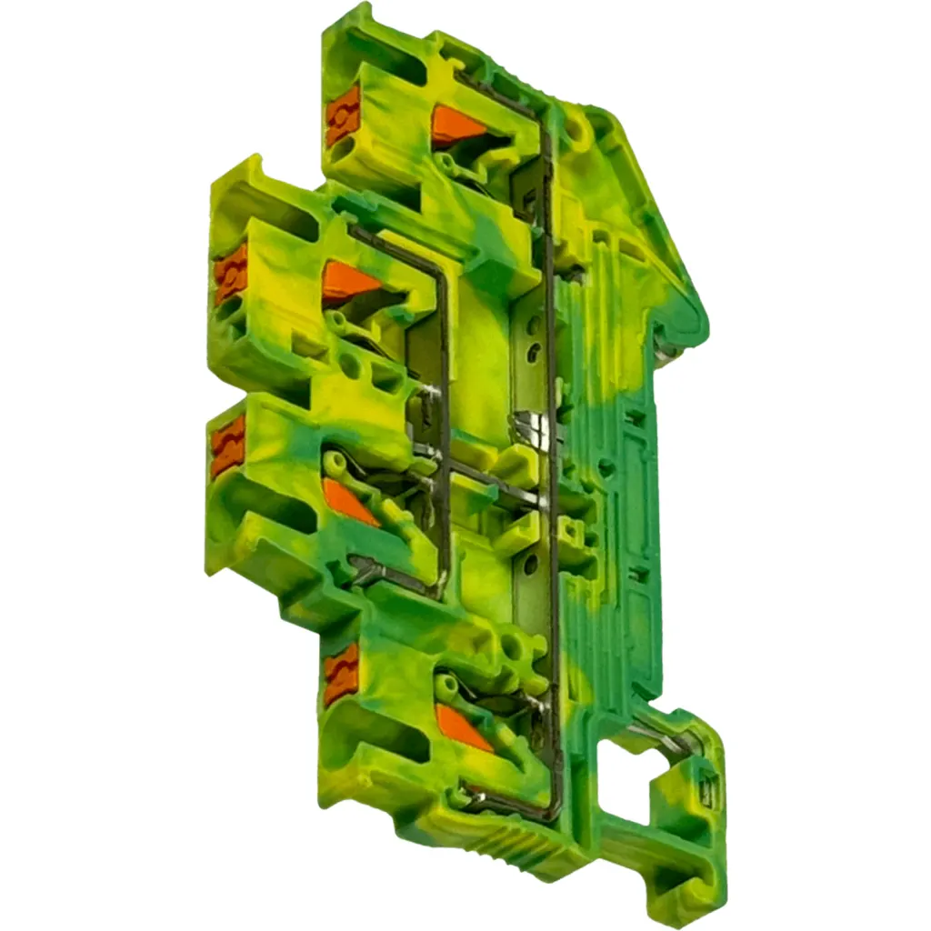 Imagen 4 de PHOENIX Borne Conexion-4 PT Riel-Din 0,2-2,5mm2 AWG28-14 Verde