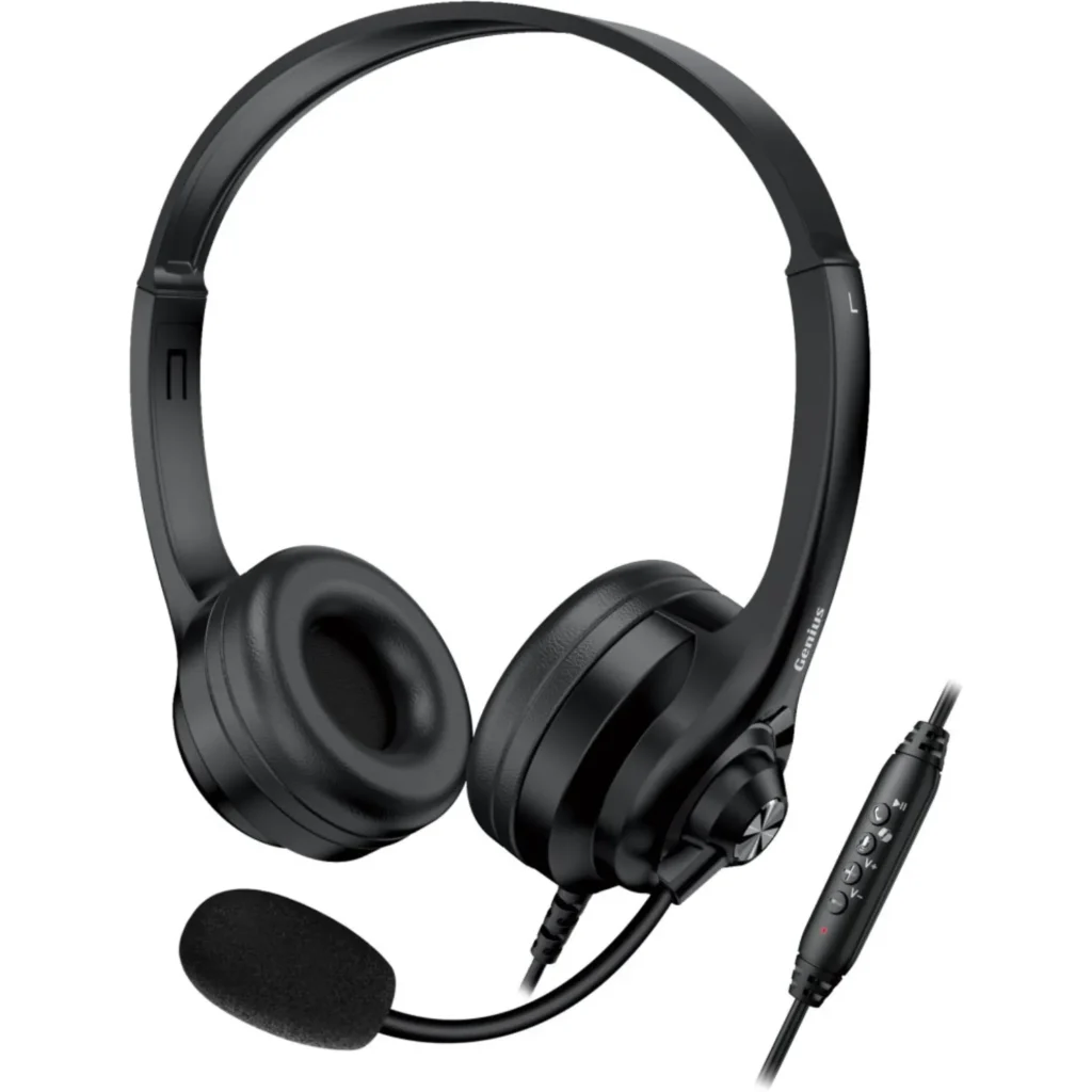 Imagen 1 de GENIUS HEADSET USB COPILOT CABLE 2,4MT-HS-235U
