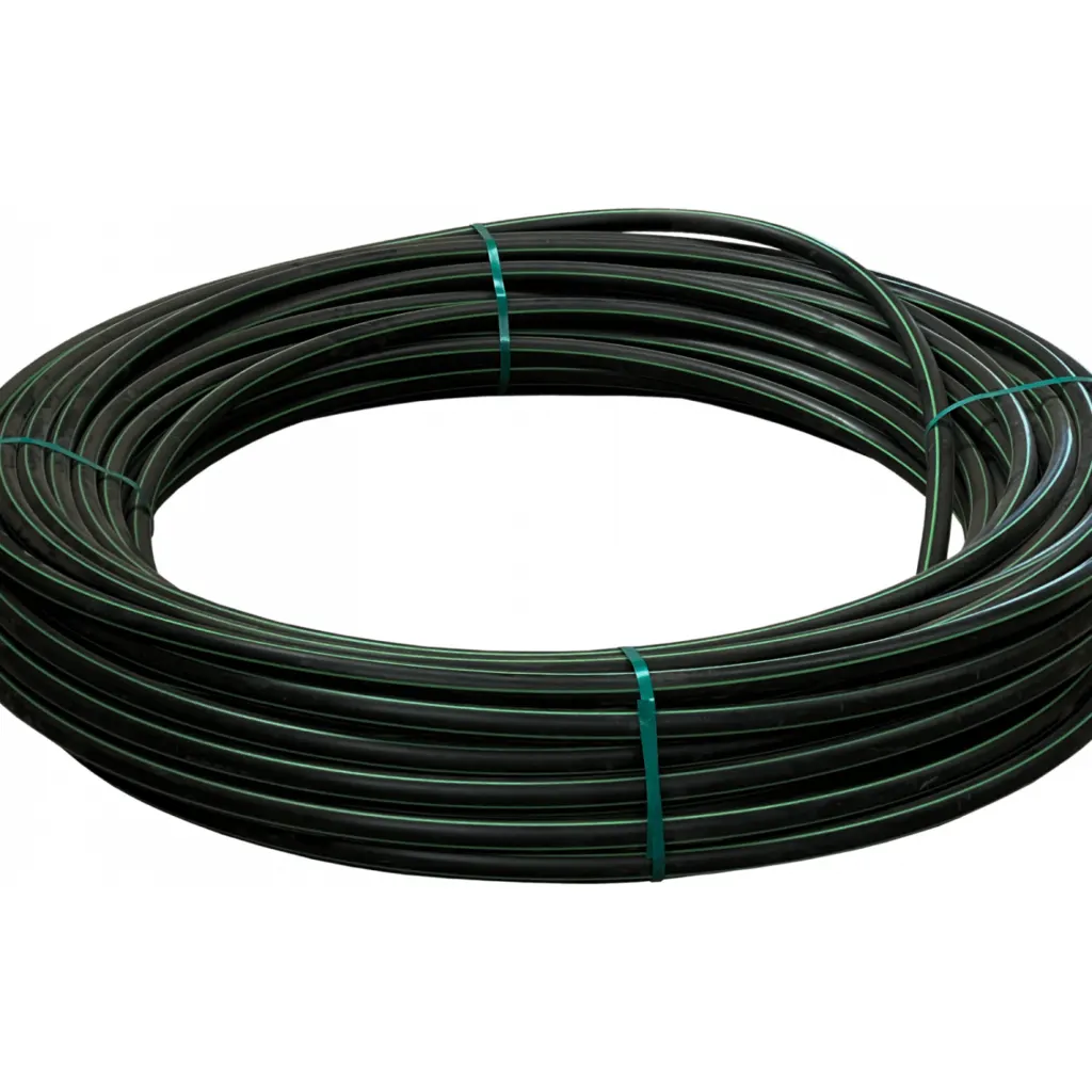 Imagen 1 de Plansa 32mm-ext 1,9mm Rollo 100mts Negra HDPE Polietileno Reciclado