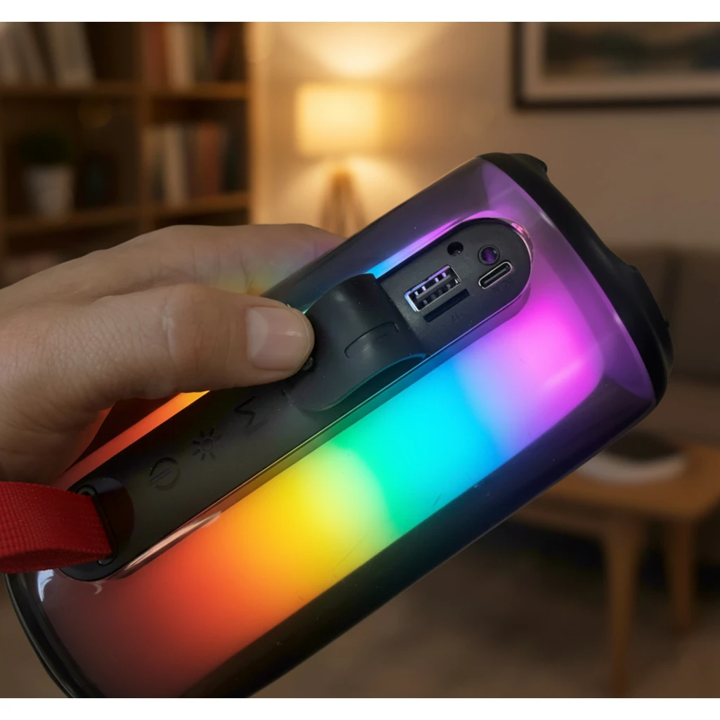 Imagen 2 de MLAB PARLANTE FLAMING CRYSTAL AMBIENT LIGHT