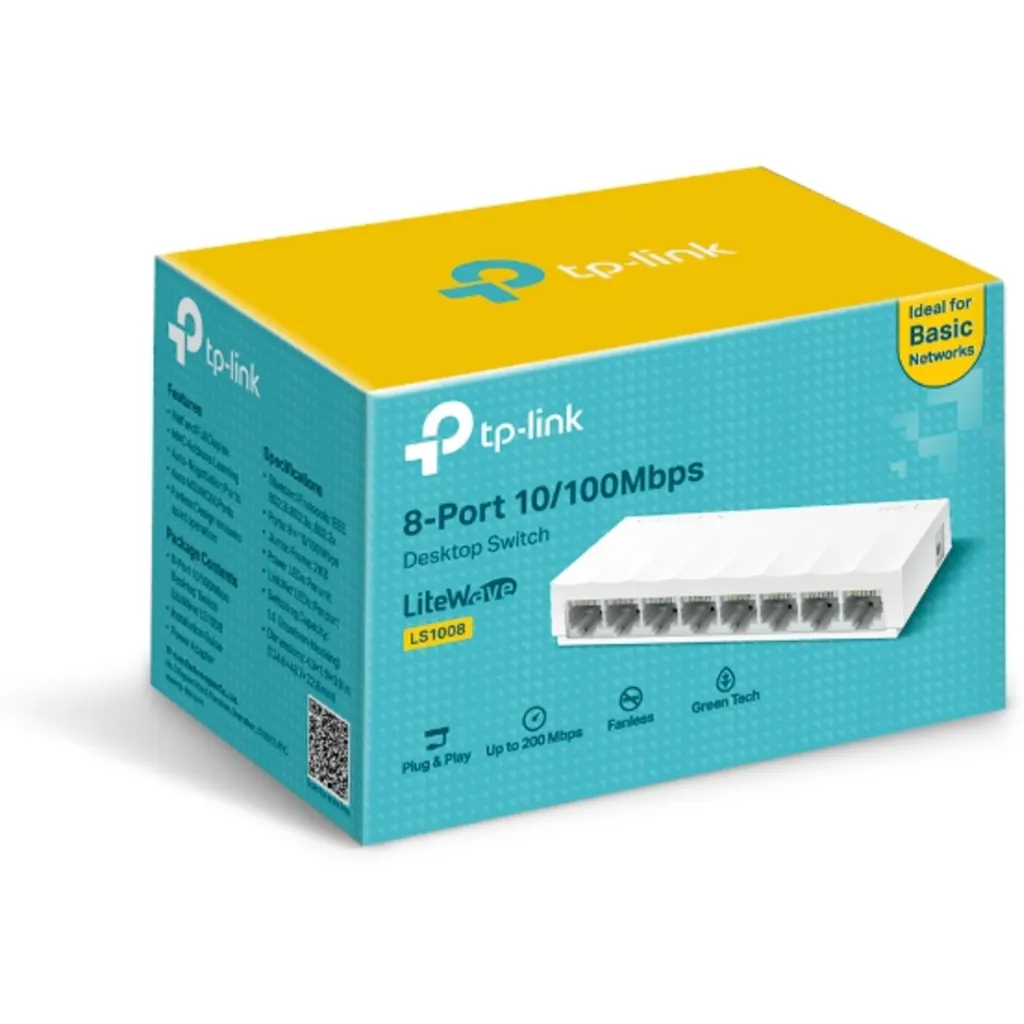 Imagen 5 de Switch de 8 Puertos 10/100Mbps de Escritorio Sin Gestionar 8 × 10/100mbps Ptos