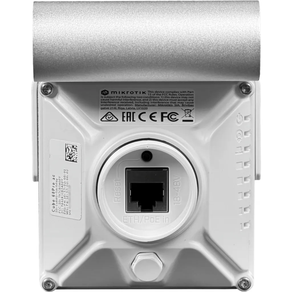 Imagen 6 de MIKROTIK 1un 802.11ay 60GHz 5GHz 1-1000 GPS L4 CubeG-5ac60ay