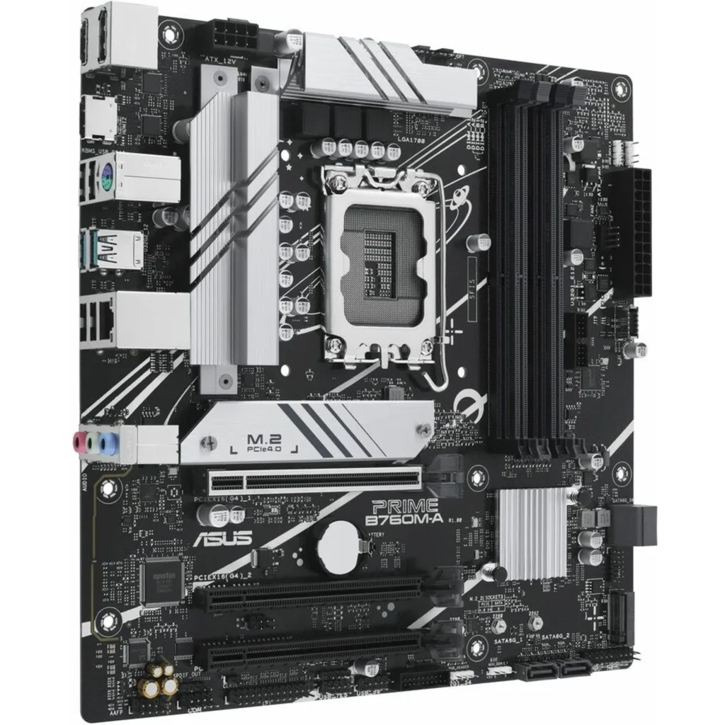 Imagen 3 de Tarjeta Madre Asus PRIME B760M-A LGA1700 13°G 4*DDR5 2*M.2 DP 2*HDMI PS/2 USB3.2