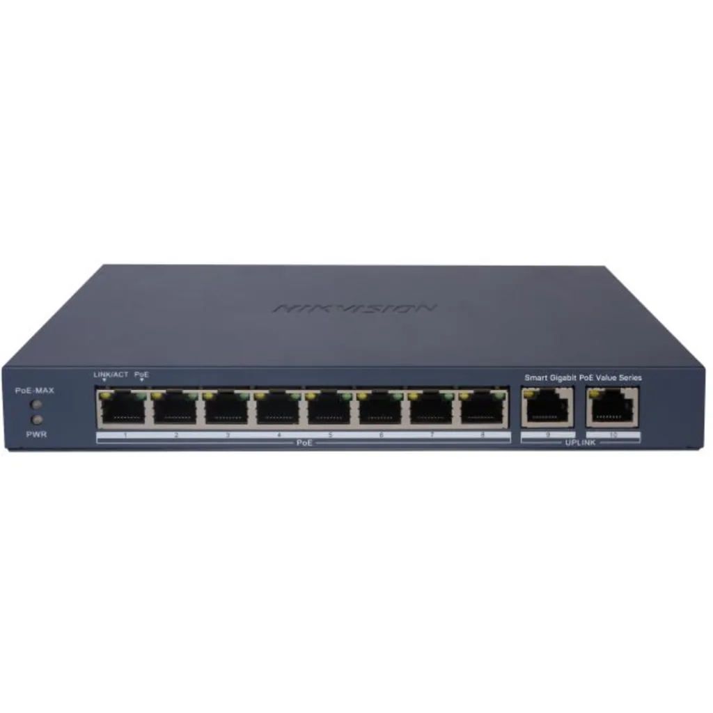 Imagen 1 de SWITCH 10/ 100/ 1000 10P/ 8P POE + 2P GIGA DS-3E1510P-EI/ M(O-STD) HIKVISION