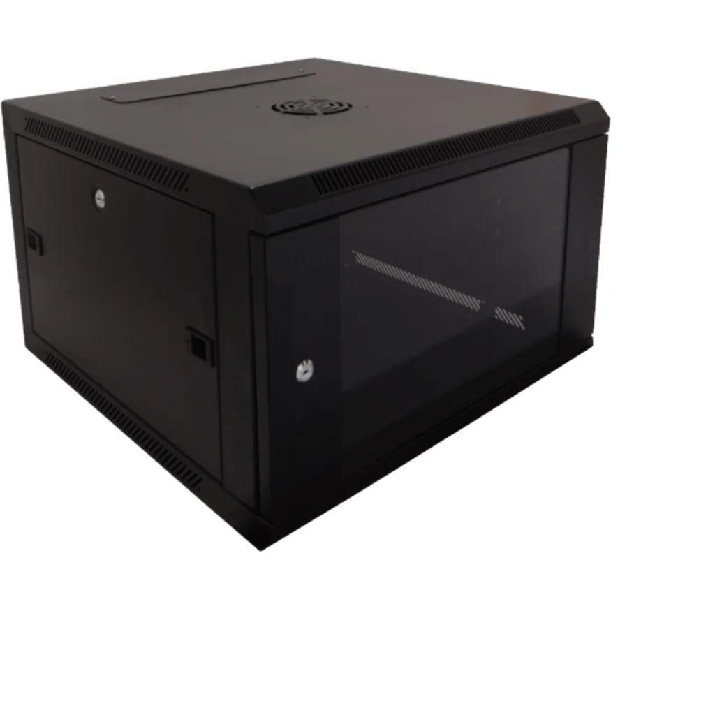 Imagen 3 de GABINETE RACK PARED LINKMADE 60CM-FONDO 6U NEGRO