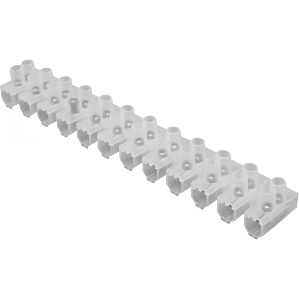 Imagen 1 de 60-Ampere 13,3mm2 12-Pares Regleta-Tornillos 380V 60A-Max 180x26x22mm