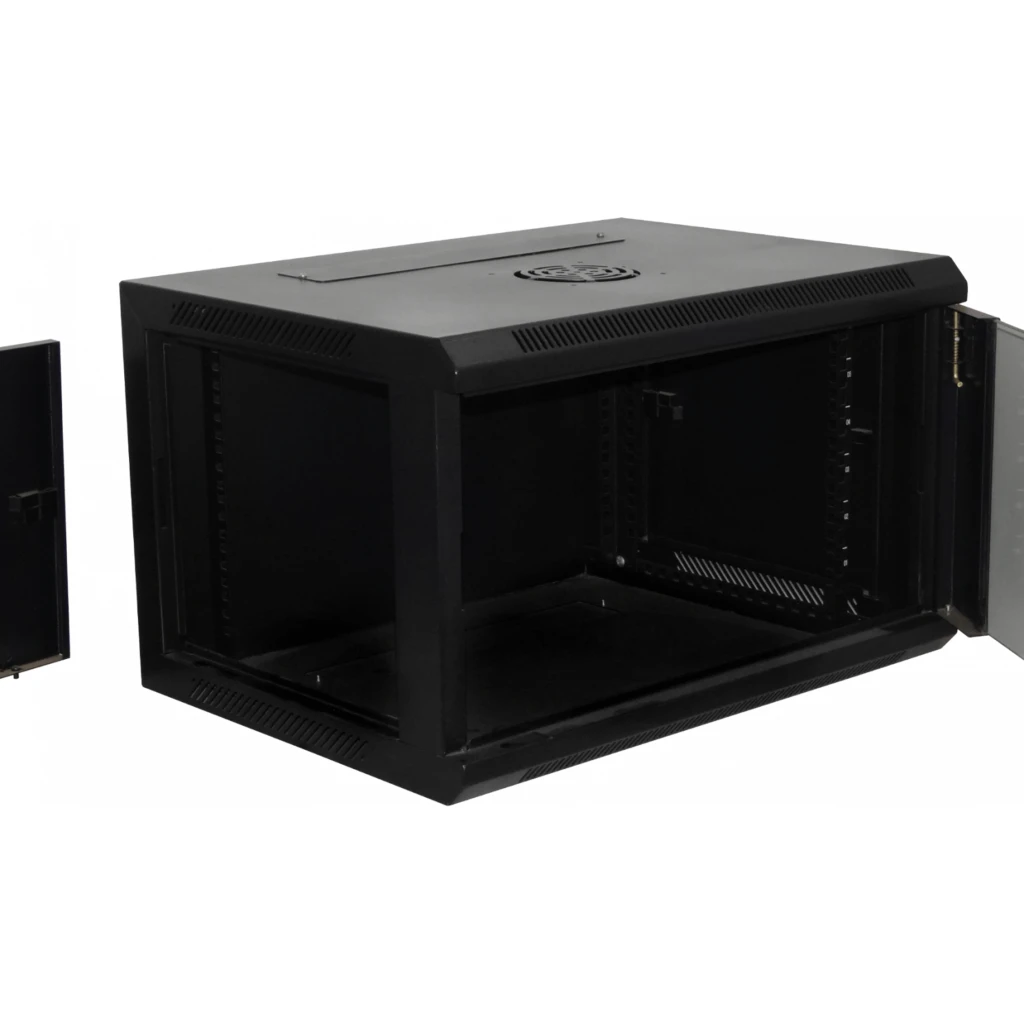 GABINETE RACK PARED LINKMADE 45CM-FONDO 6U  NEGRO INC-M6-2U